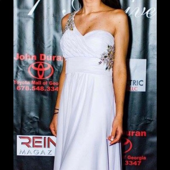 Lavender long prom dress - Picture 2 of 5